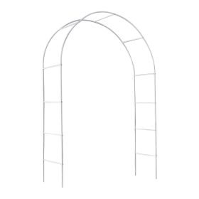 Metal Garden Arch Trellis,Adjustable Arbor Trellis,White