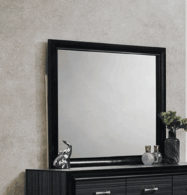 Naima Black Finish Mirror