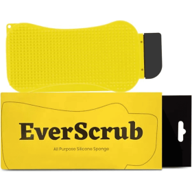 Everscrub 2 Pack All Purpose Silicone Scrubbers (Color: Yellow)