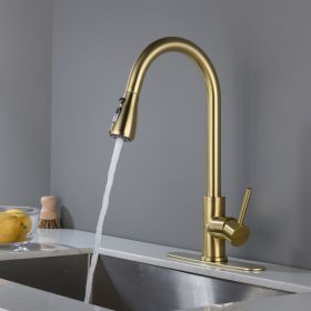 Kitchen Faucet Household Sink Faucet (Color: Gold)