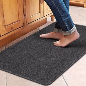 1 Piece Of Kitchen Carpet 31.5X17.3 Inches, Not Available On Weekends (Color: Black)