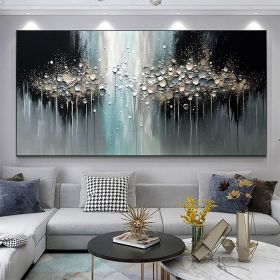 Handmade Oil Painting Abstract Texture Oil Painting On Canvas Large Wall Art Original White Painting Minimalist Art Custom Painting Modern Living (Style: 01, size: 100x150)