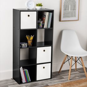 11" 8-Cube Storage Organizer (Color: Black)