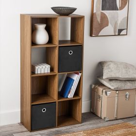 11" 8-Cube Storage Organizer (Color: Warm Walnut)