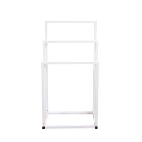 Metal Towel Rack 3 Tiers Hand Towel Holder Organizer For Bathroom Accessories (Color: White)